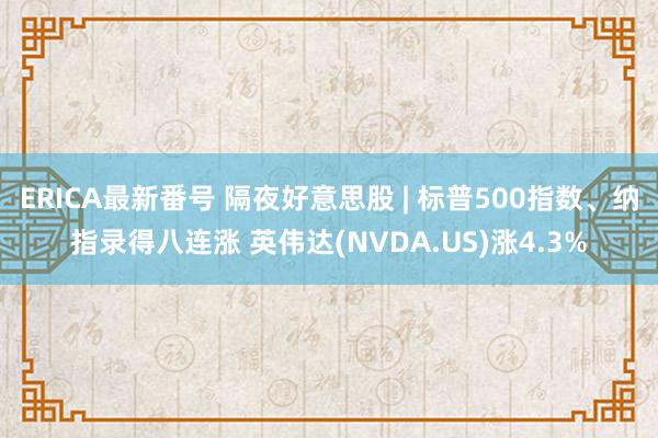 ERICA最新番号 隔夜好意思股 | 标普500指数、纳指录得八连涨 英伟达(NVDA.US)涨4.3%